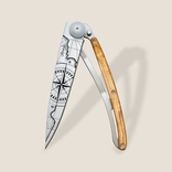 DEEJO Knife - Olive Wood/Terra Incogita