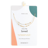Demdaco/misc Product Morse Code Necklace - You Are Loved