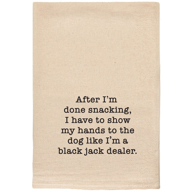Ellembee Tea Towel - Black Jack Dealer