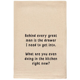 Ellembee Tea Towel - Behind Every Man Ellembee Tea Towel - Behind Every Man