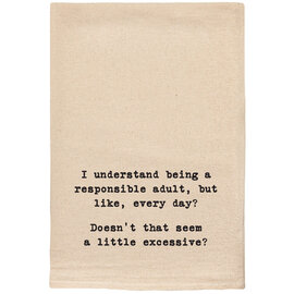 Ellembee Tea Towel - Responsible Adult Ellembee Tea Towel - Responsible Adult