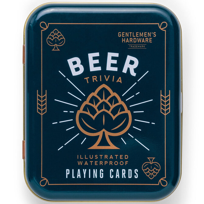 GENTLEMAN'S HARDWARE Playing Cards - Beer/Tin
