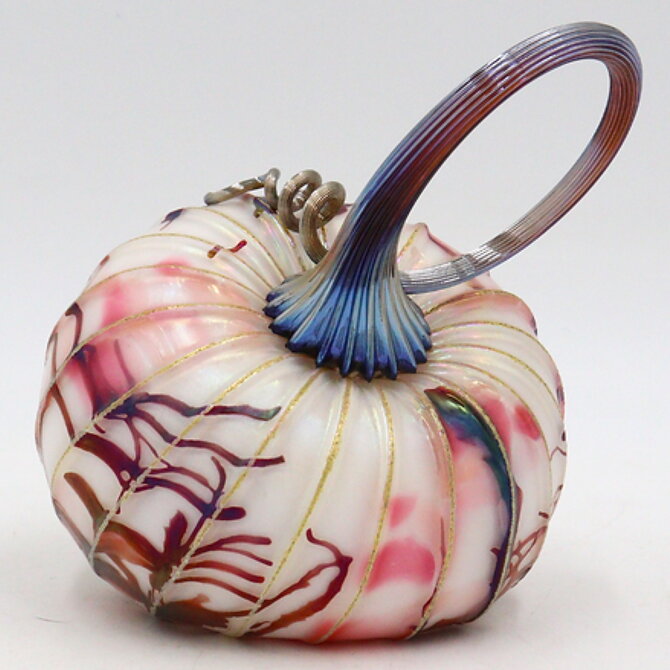 JACK PINE STUDIOS PUMPKIN-SM TILT CHERRY BLOSSOM