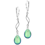 Leightworks *Earring - Feather Green Polished