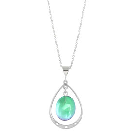 Leightworks *Necklace - Oval w/Loop Green Polished Leightworks *Necklace - Oval w/Loop Green Polished