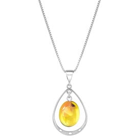 Leightworks *Necklace - Oval w/Loop Fire Polished Leightworks *Necklace - Oval w/Loop Fire Polished