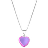 Leightworks Necklace - Small Heart Pink Polished Leightworks Necklace - Small Heart Pink Polished