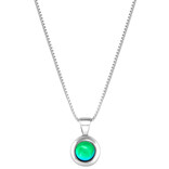 Leightworks Necklace - Teeny Tiny Green Polished Leightworks Necklace - Teeny Tiny Green Polished