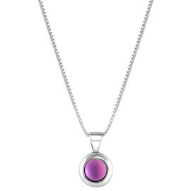 Leightworks Necklace - Teeny Tiny Pink Frosted Leightworks Necklace - Teeny Tiny Pink Frosted