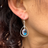 Leightworks Earring - Oval w/Loop Green Polished
