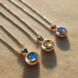 Leightworks Necklace - Teeny Tiny Blue Polished