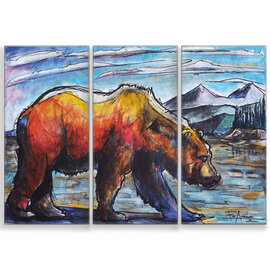 Meissenburg Studios GRIZZLY BEAR-3 PANEL/ED ANDERSON Meissenburg Studios GRIZZLY BEAR-3 PANEL/ED ANDERSON