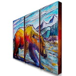 Meissenburg Studios GRIZZLY BEAR-3 PANEL/ED ANDERSON Meissenburg Studios GRIZZLY BEAR-3 PANEL/ED ANDERSON