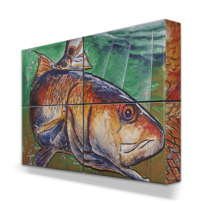 Meissenburg Studios *4 PIECE RED FISH-ED ANDERSON