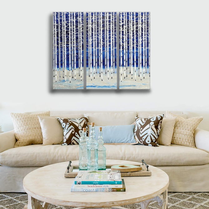 Meissenburg Studios *WINTER ASPEN-3 PANEL/NANCY SEILER 48X42