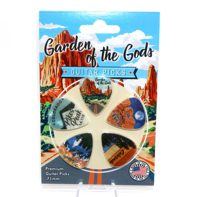 ISLAND PICKS GUITAR PICKS - Garden of the Gods/Pikes Peak/Colorado