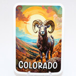 ZEN HILLS Sticker - Bighorn/Mountain Valley/Sun Colorado