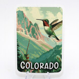 ZEN HILLS STICKER-HUMMER/ROCKS/TREES CO