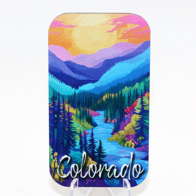 ZEN HILLS MAGNET-RIVER SCENE COLORADO