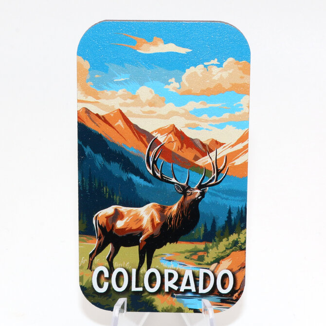 ZEN HILLS MAGNET-ELK/MOUNTAIN COLORADO