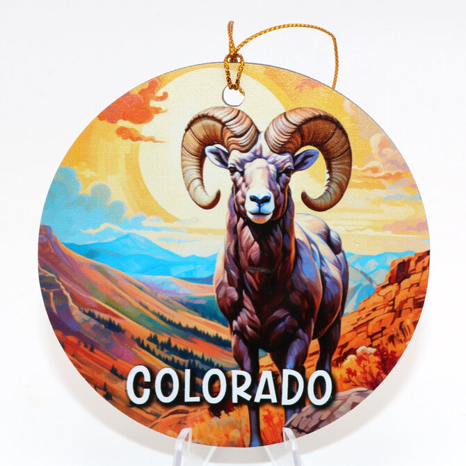 ZEN HILLS ORNAMENT-BIGHORN/MOUNTAIN VALLEY/SUN CO