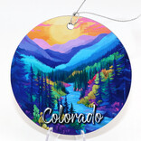 ZEN HILLS ORNAMENT-RIVER SCENE COLORADO ZEN HILLS ORNAMENT-RIVER SCENE COLORADO