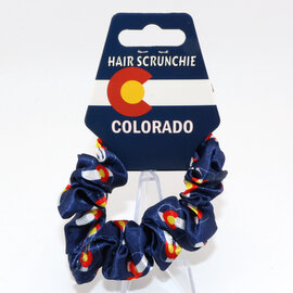 Monterey Scrunchie - Colorado Flag Heart Blue Monterey Scrunchie - Colorado Flag Heart Blue