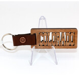 EDO PHOTOGRAPHER KEY CHAIN-COLORADO WOOD CUTOUT