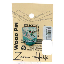 ZEN HILLS PIN-HUMMER/ROCKS/TREES COLORADO