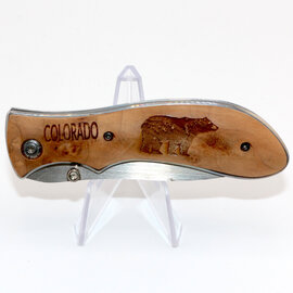 WILD AMERICA KNIFE-BEAR WOOD COLORADO WILD AMERICA KNIFE-BEAR WOOD COLORADO