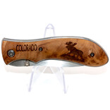 WILD AMERICA KNIFE-MOOSE WOOD COLORADO