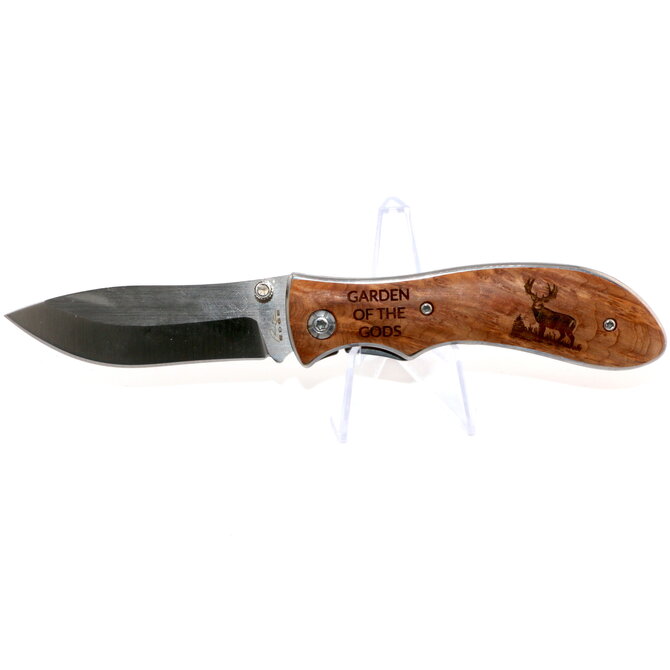 WILD AMERICA KNIFE-DEER WOOD GARDEN OF THE GODS