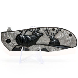 WILD AMERICA KNIFE-ELK BLACK/GRAY WILD AMERICA KNIFE-ELK BLACK/GRAY