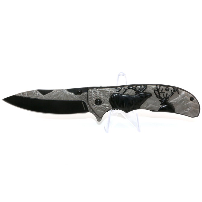 WILD AMERICA KNIFE-ELK BLACK/GRAY