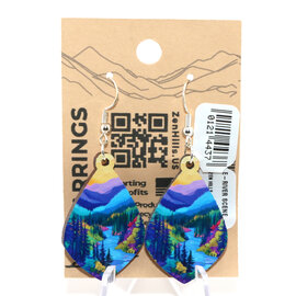 ZEN HILLS EARRING-RIVER SCENE