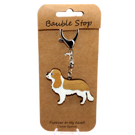 Wheeler Updated Skus KEY CLIP-DOG COCKER SPANIEL BRWN/WHT
