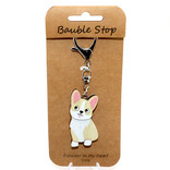Wheeler Updated Skus KEY CLIP-DOG CORGI TAN/WHT
