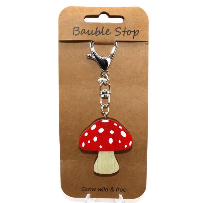 Wheeler Updated Skus KEY CLIP-MUSHROOM RED/WHT