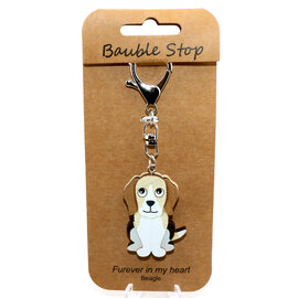 Wheeler Updated Skus KEY CLIP-DOG BEAGLE WHT/BRWN/BLK