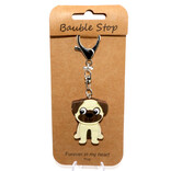 Wheeler Updated Skus KEY CLIP-DOG PUG BRWN