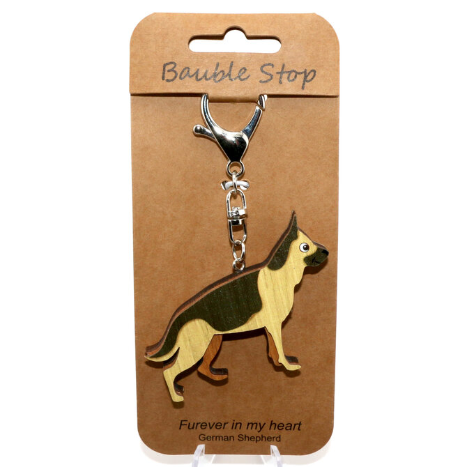 Wheeler Updated Skus KEY CLIP-DOG GERMAN SHEPARD BRWN/TAN