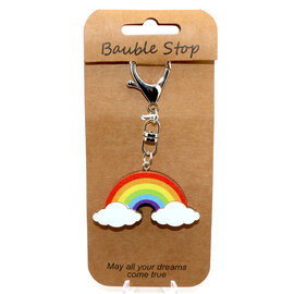 Wheeler Updated Skus KEY CLIP-RAINBOW W/ CLOUDS