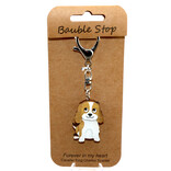 Wheeler Updated Skus KEY CLIP-DOG CAVALIER KING CHARLES SPANIEL BRWN/WHT