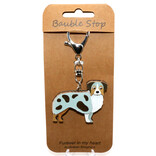 Wheeler Updated Skus KEY CLIP-DOG AUSTRALIAN SHEPARD GRY/BLK/WHT