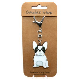 Wheeler Updated Skus KEY CLIP-DOG FRENCH BULLDOG BLK/WHT Wheeler Updated Skus KEY CLIP-DOG FRENCH BULLDOG BLK/WHT