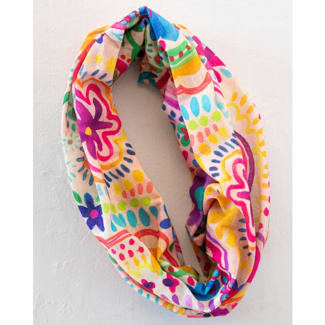 Natural Life Boho Bandeau - Rainbow Doodle