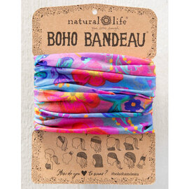 Natural Life Boho Bandeau - Neon Blue/Pink