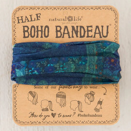 Natural Life Half Boho Bandeau - Indigo Patchwork Natural Life Half Boho Bandeau - Indigo Patchwork