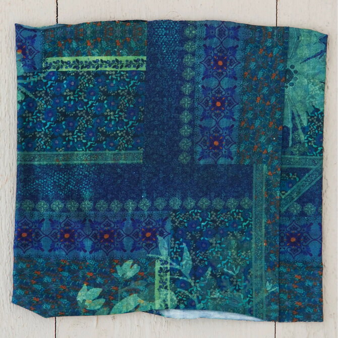 Natural Life Half Boho Bandeau - Indigo Patchwork