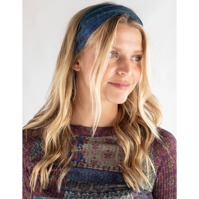 Natural Life Half Boho Bandeau - Indigo Patchwork